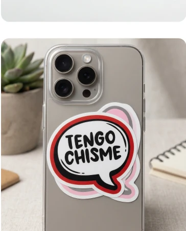 Sticker Tengo chisme en celular